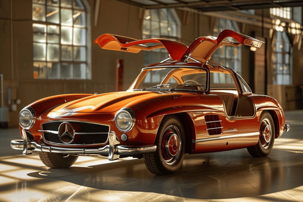 Mercedes 300 SL Papillon emblématique sur le marché