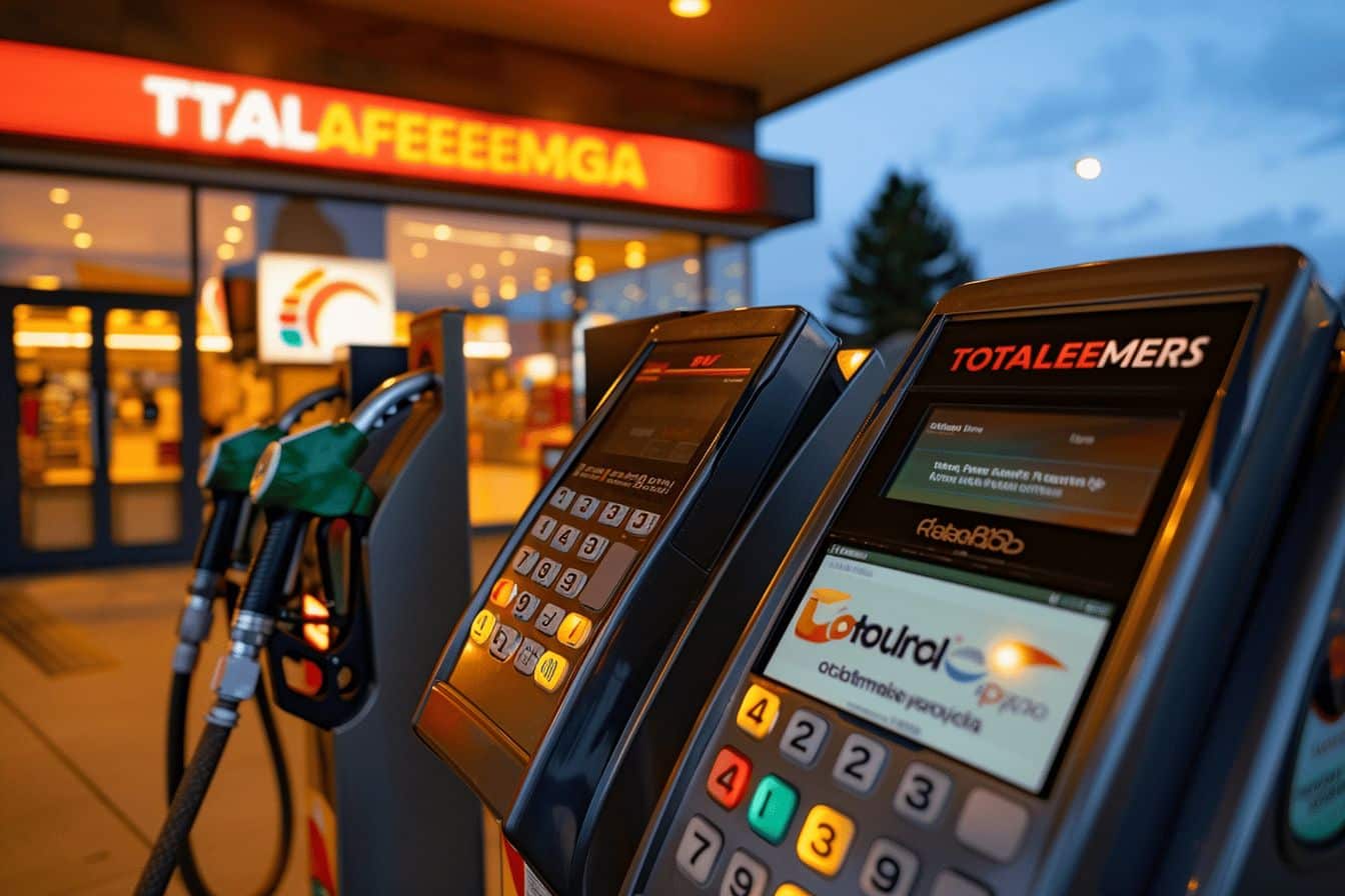 Pompe à essence avec options de paiement différé