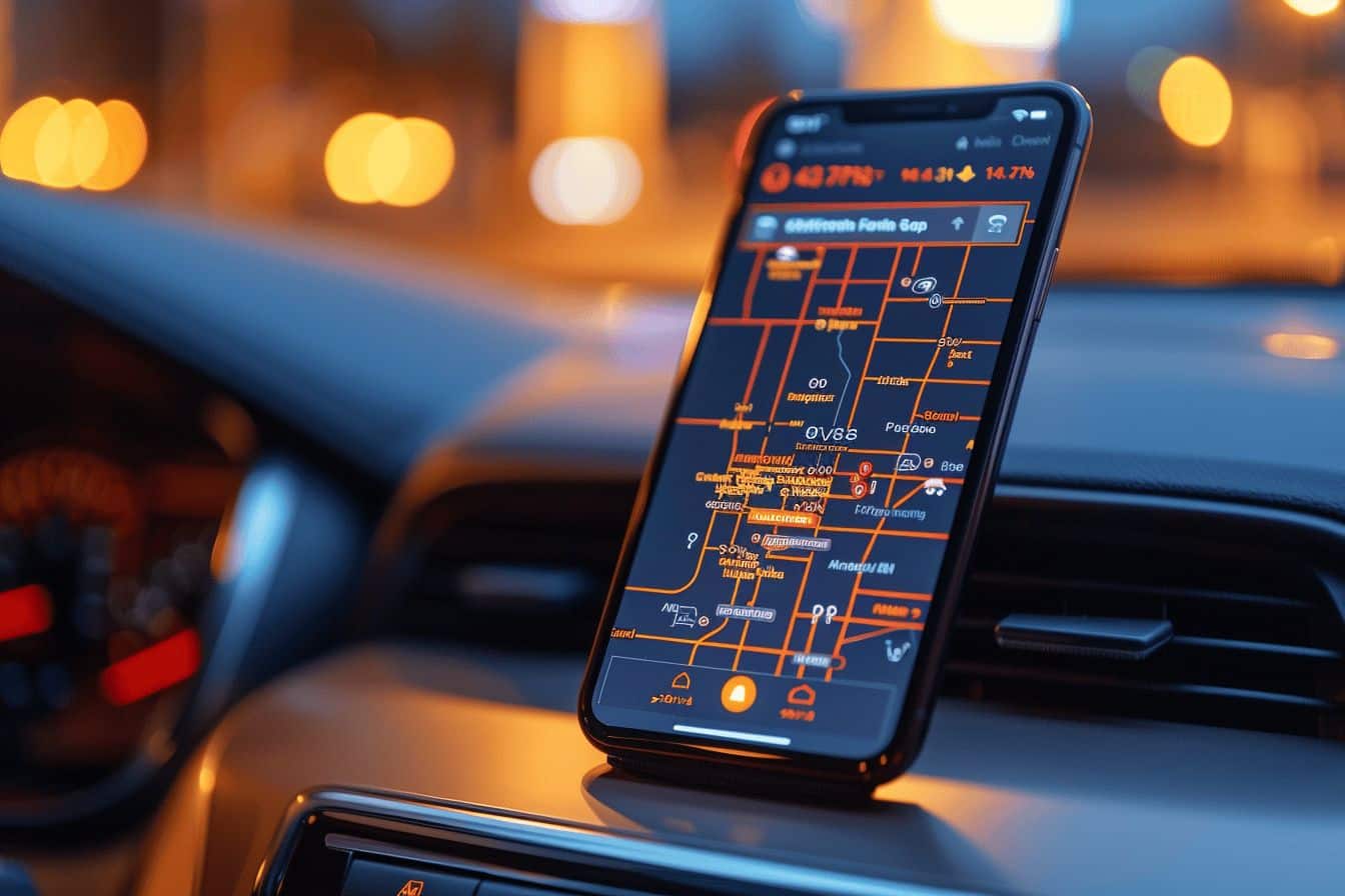 Station essence avec prix réduits affichés clairement  
Panneau informatif sur les meilleures offres de carburant